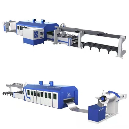 Automatic Coil Fed Laser Cutting Machine For Sheet Metal Coils
