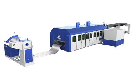 Automatic Coil Fed Laser Cutting Machine For Sheet Metal Coils