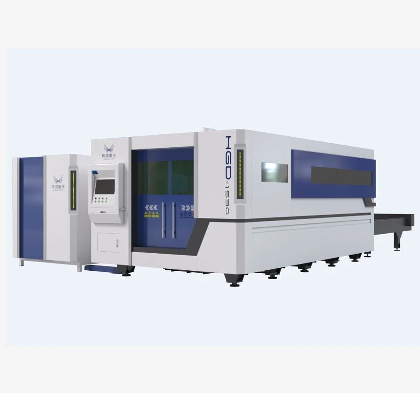 2500 * 12000mm metalen fiber laser snijmachine van uitwisseling tafel