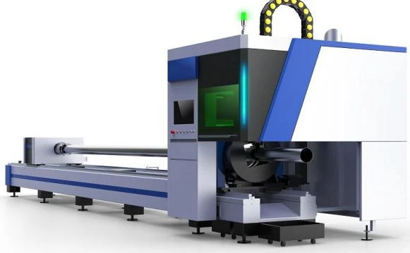 Less Tailing Wastage 2000W CNC Pipe Laser Cutting Machine 240mm Chuck